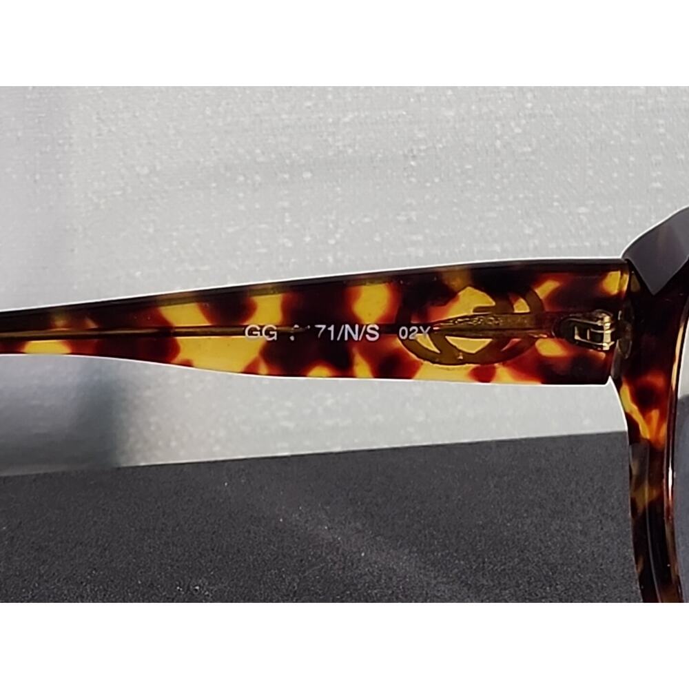 Gucci Tortoise Shell Butterfly Women Eyeglasses 02Y 56*18 Reading GG 2171/N/S - Picture 4 of 7